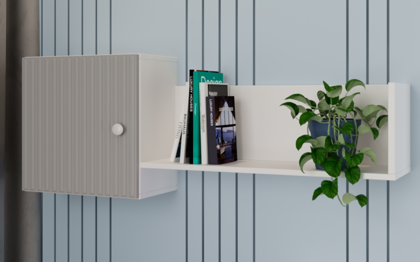 Полка Алиса, серый шелк Полка Алиса, серый шелк