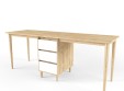 Стол на 2 рабочих места "Два плюс Два" (корпус дуб ирландский)
