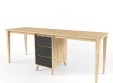 Стол на 2 рабочих места "Два плюс Два" (корпус дуб ирландский)