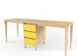 Стол на 2 рабочих места "Два плюс Два" (корпус дуб ирландский)