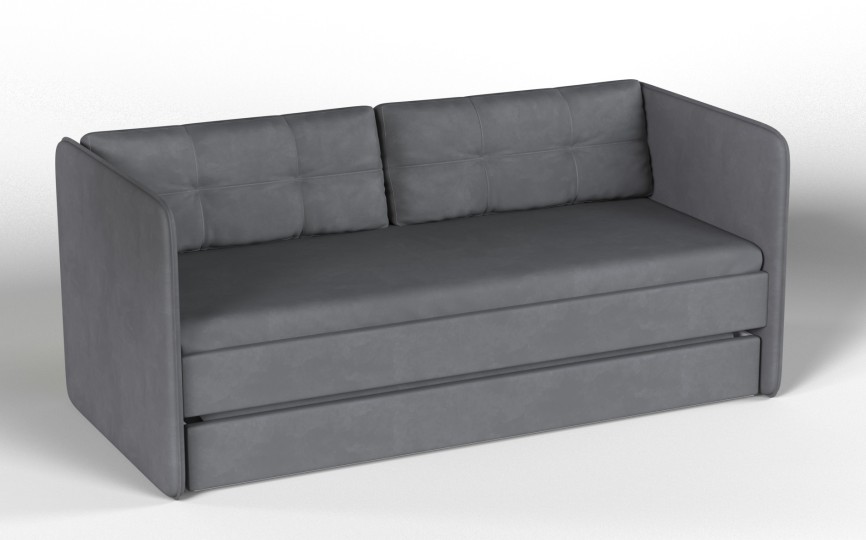 Кровать мягкая "Айрис" ткань Микровелюр