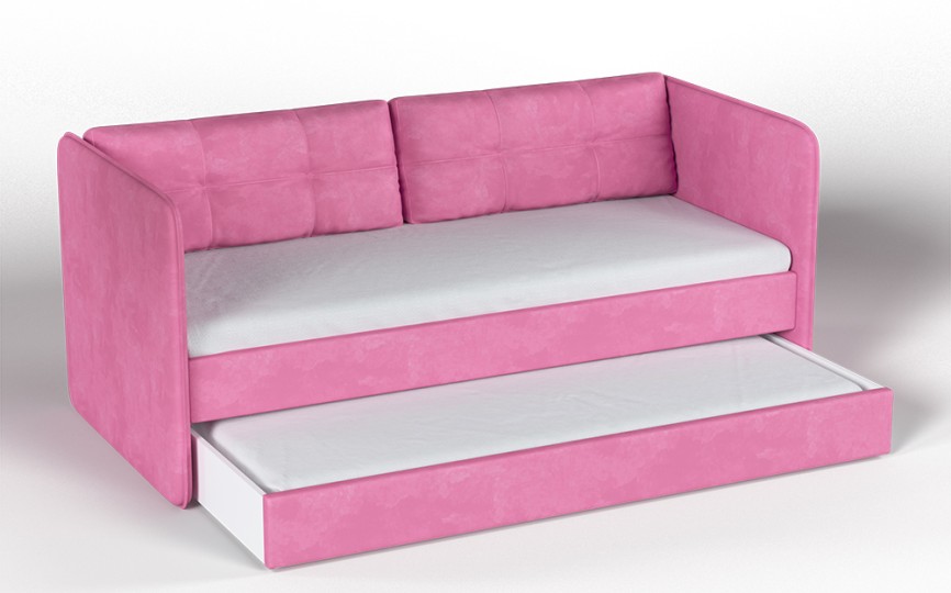 Кровать мягкая "Айрис" ткань Микровелюр