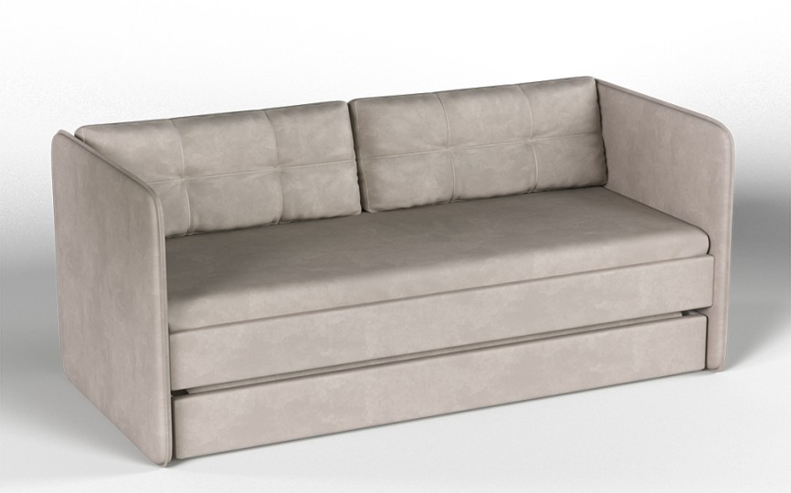 Кровать мягкая "Айрис" ткань Микровелюр