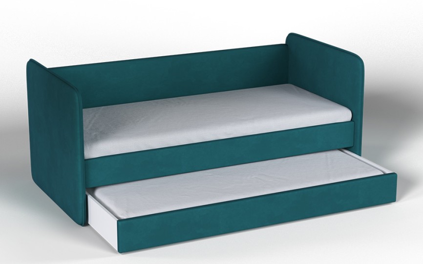 Кровать мягкая "Айрис" ткань Микровелюр