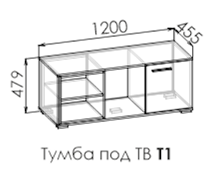 Тумба под ТВ Ламбо Т1