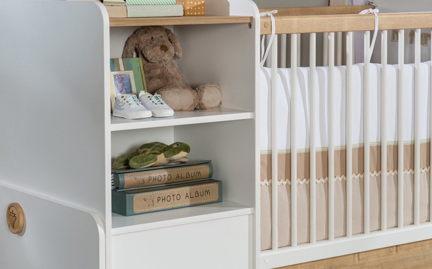 Кровать детская трансформер L Natura Baby