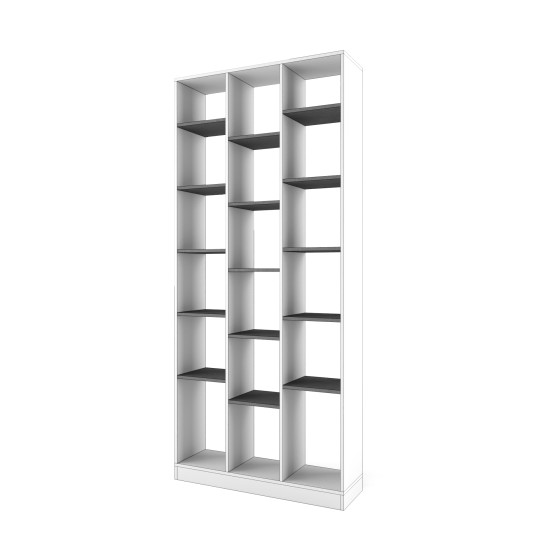 Стеллаж перегородка "Два плюс Два" (корпус белый)