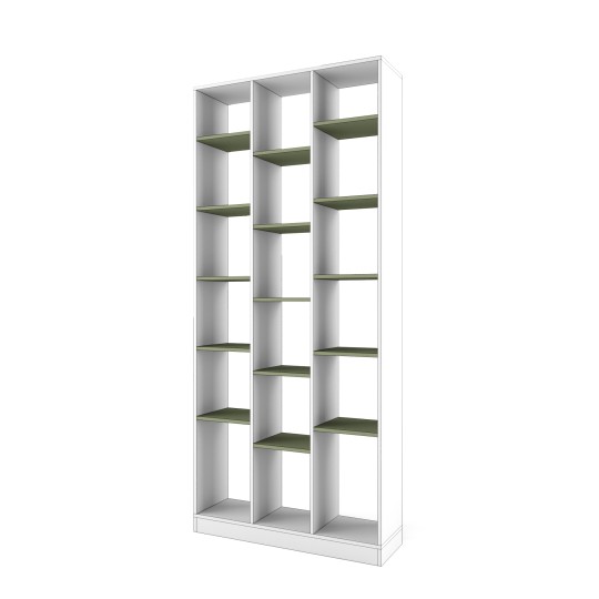 Стеллаж перегородка "Два плюс Два" (корпус белый)