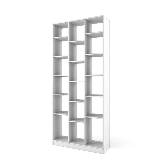 Стеллаж перегородка "Два плюс Два" (корпус белый)