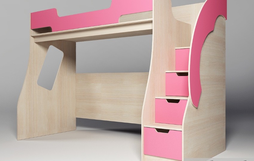 Кровать чердак с нишей  23/1 Фанки Кидз.