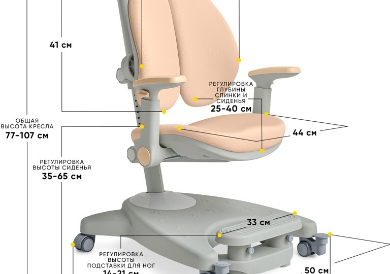 Детское кресло ErgoKids Clever Duo (Y-116)