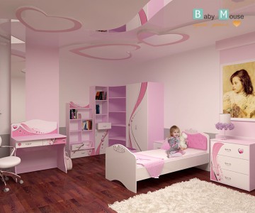 Детская комната "Princess" (комплектация 2) для девочки Детская комната "Princess" (комплектация 2) для девочки