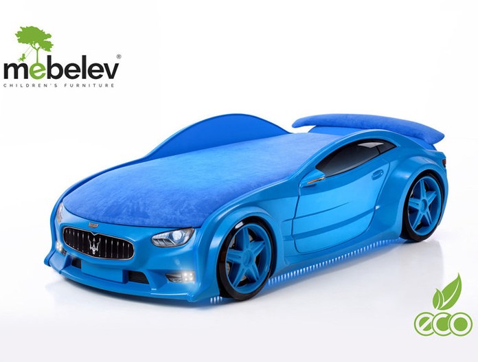 Кровать-машина объемная NEO "Мазерати" синяя Кровать-машина объемная NEO "Мазерати" синяя