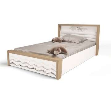 Кровать №5 с подъемным механизмом MIX OCEAN (голубой или кремовый), 190х120 см