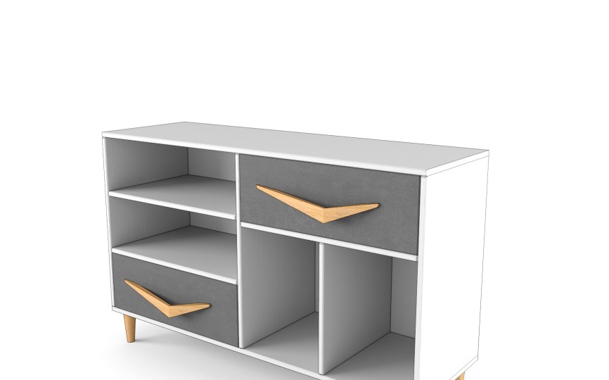 Тумба-комод "Два плюс Два" (корпус белый)