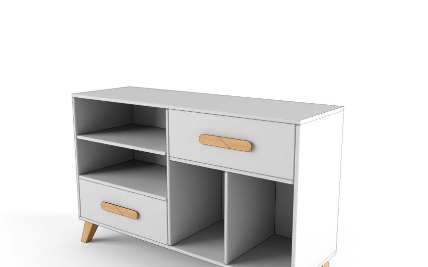 Тумба-комод "Два плюс Два" (корпус белый)