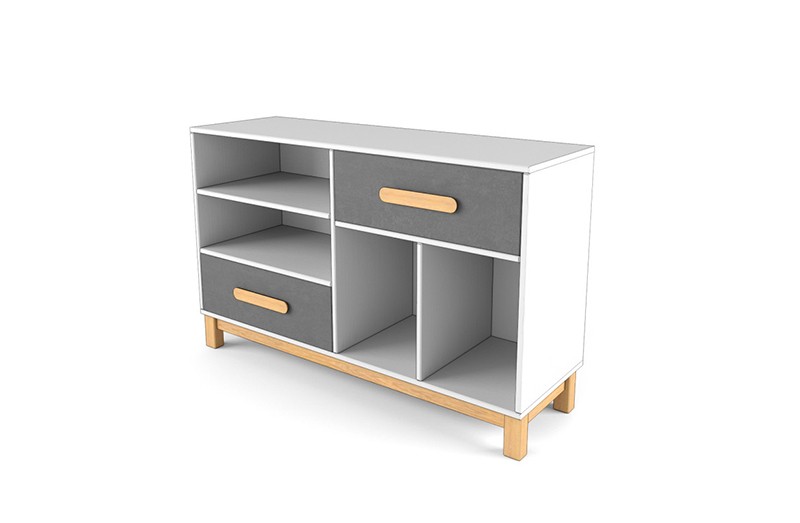 Тумба-комод "Два плюс Два" (корпус белый)