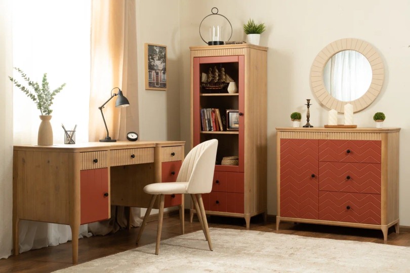 Шкаф книжный Грета №6-140/180