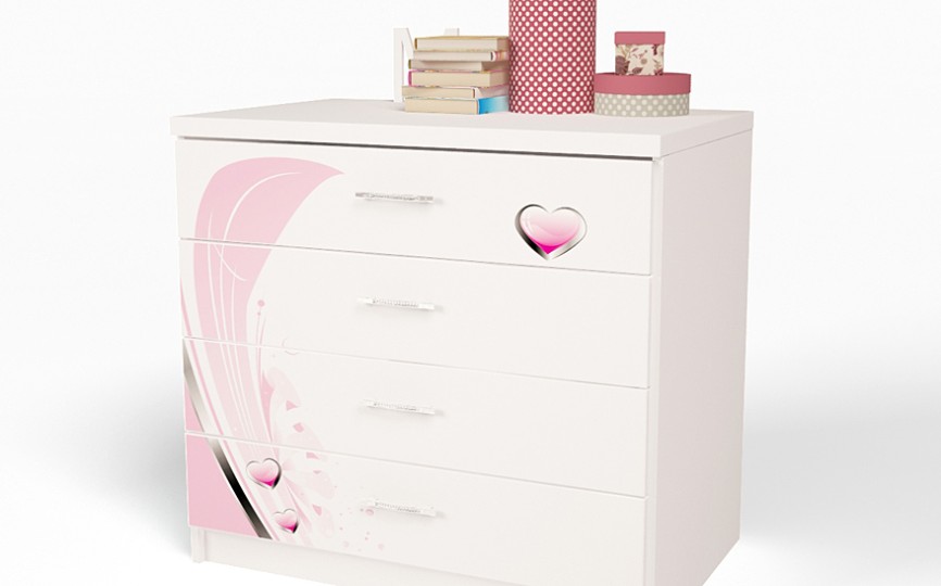 Комод "Princess" для девочки