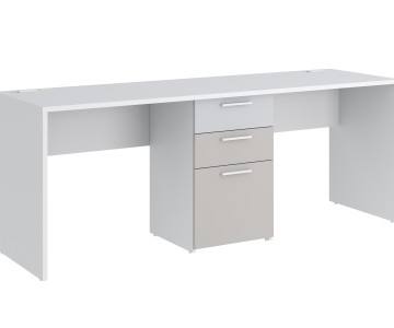 Стол на два рабочих места с тумбой Моно С3 Стол на два рабочих места с тумбой Моно С3