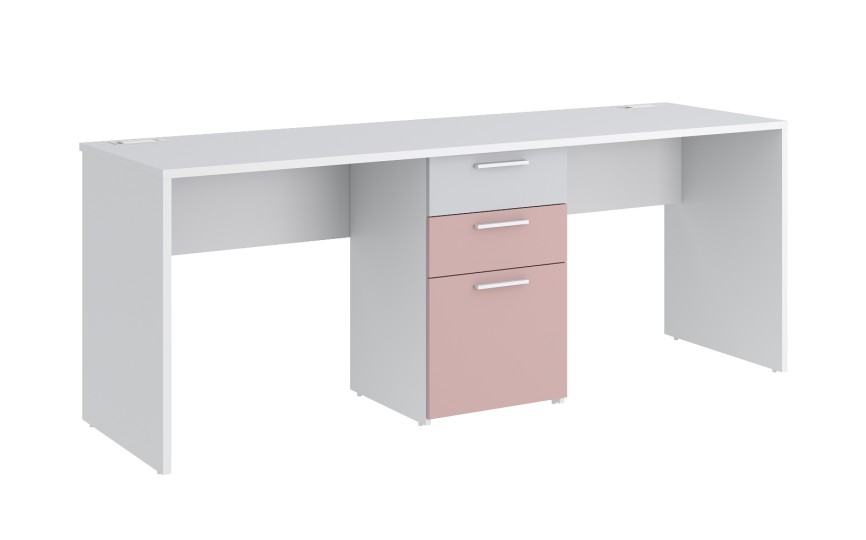 Стол на два рабочих места с тумбой Моно С3  