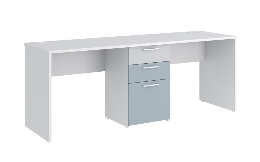 Стол на два рабочих места с тумбой Моно С3  
