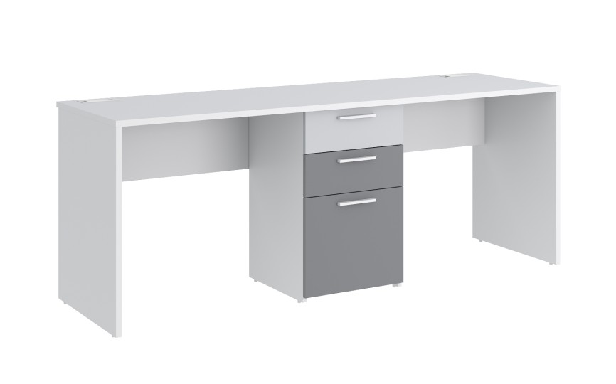 Стол на два рабочих места с тумбой Моно С3  
