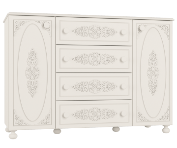 Комод Ассоль АС-19 Белый Комод Ассоль АС-19 Белый