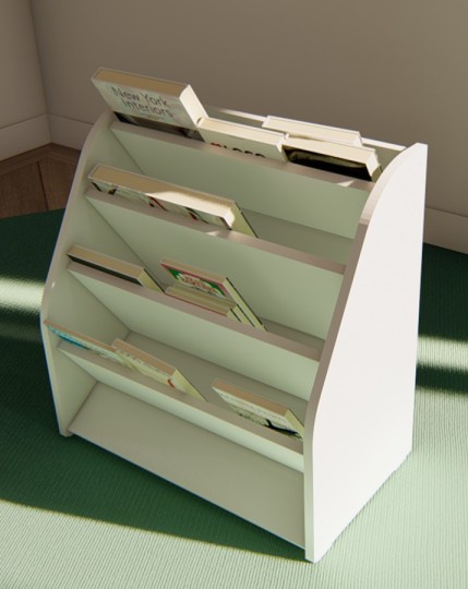 Стеллаж для книг Сказка цвет Белый ДС-23