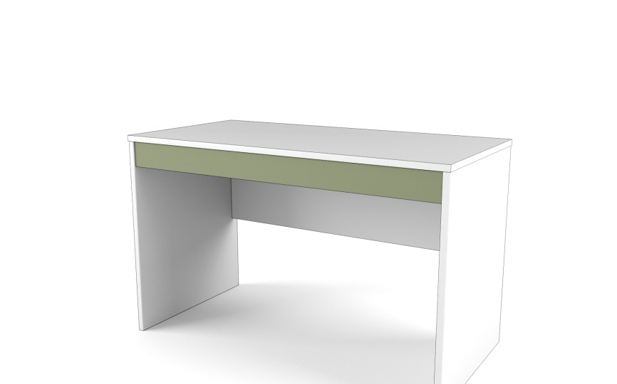 Стол с ящиком "Два плюс Два" (корпус белый)