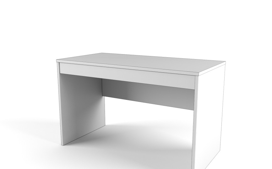 Стол с ящиком "Два плюс Два" (корпус белый)