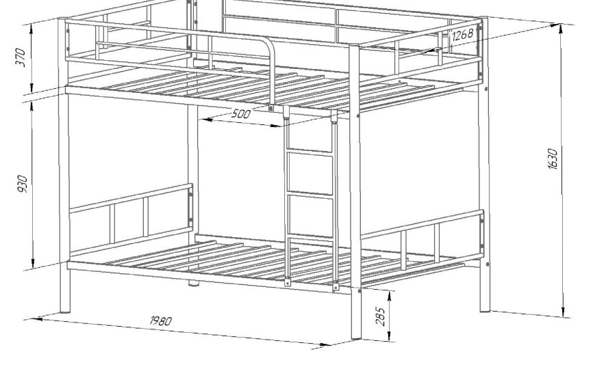 Кровать двухъярусная Севилья 2.03 (120)