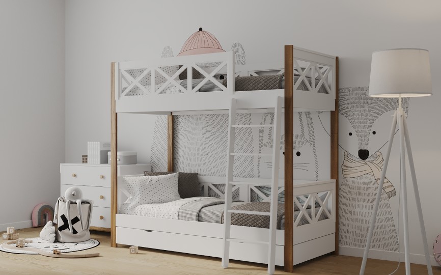 Кровать Nordic Cross 2, двухъярусная разборная