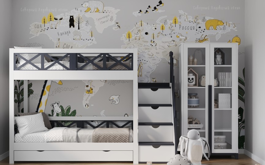 Кровать Nordic Cross 2, двухъярусная разборная