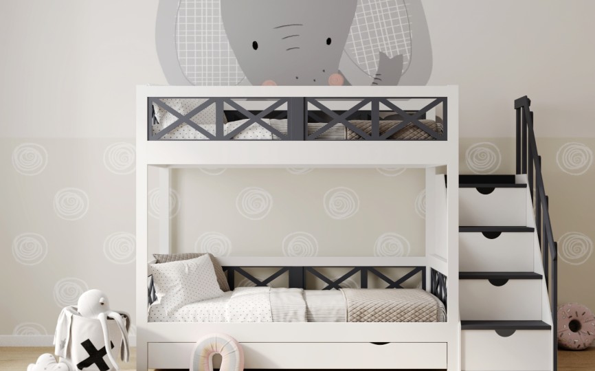 Кровать Nordic Cross 2, двухъярусная разборная