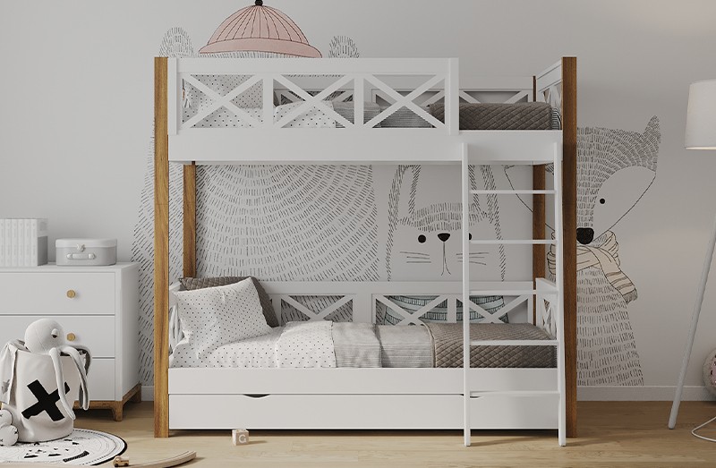 Кровать Nordic Cross 2, двухъярусная разборная