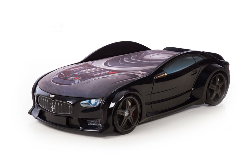 Кровать-машина объемная NEO "Мазерати" черная Кровать-машина объемная NEO "Мазерати" черная