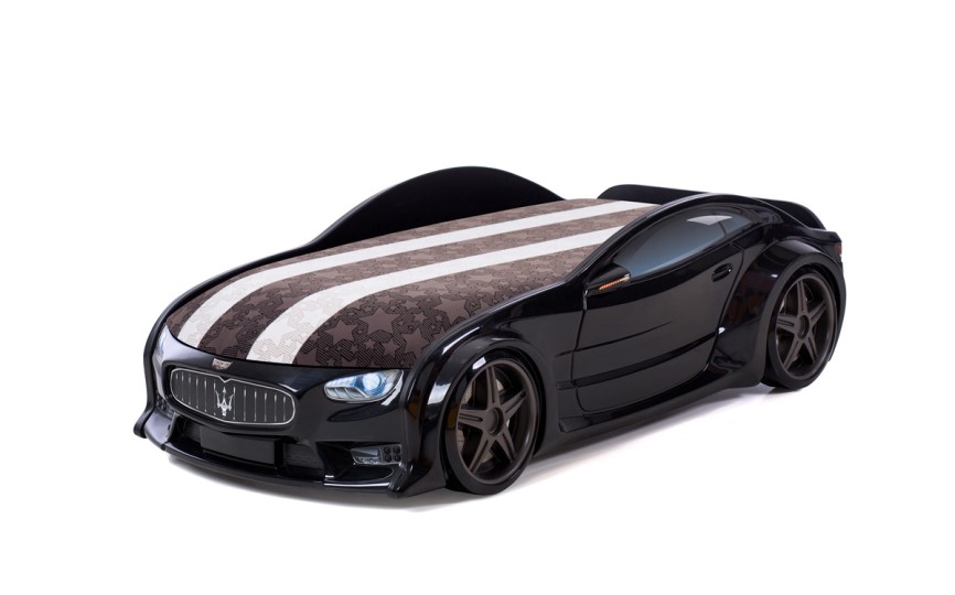 Кровать-машина объемная NEO "Мазерати" черная Кровать-машина объемная NEO "Мазерати" черная