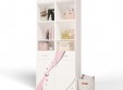 Стеллаж узкий "Princess" для девочки