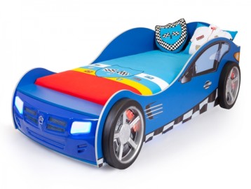 Кровать машина "Formula" синяя (спал.место 190х90 и 160х90см)