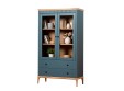 Шкаф книжный Грета №9, 10 двухдверный низкий застекленный с двумя ящиками