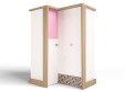 Шкаф угловой, гармошка MIX (розовый или голубой) Шкаф угловой, гармошка MIX (розовый или голубой)
