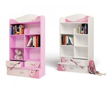 Стеллаж широкий "Princess" для девочки Стеллаж широкий "Princess" для девочки