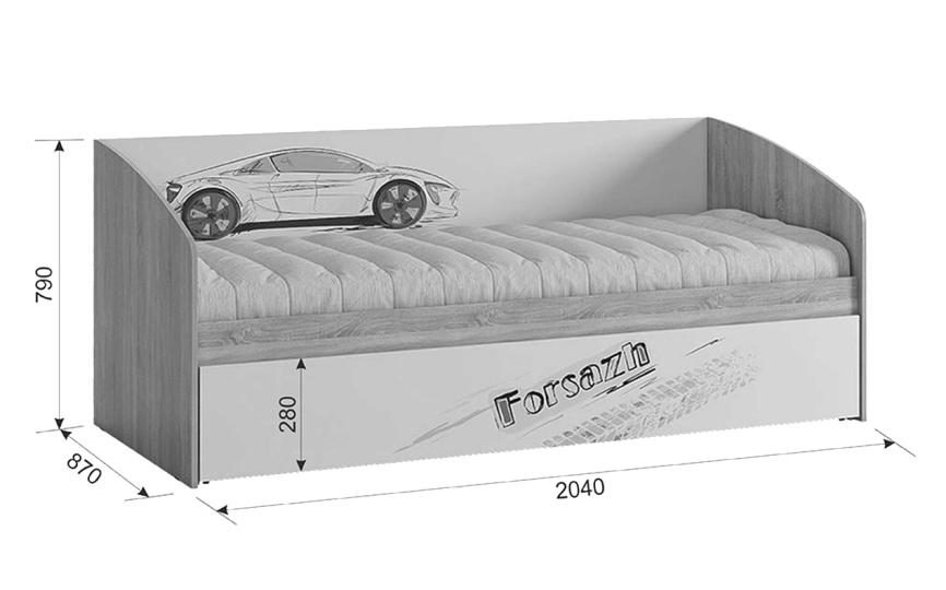 Кровать-тахта "Форсаж"
