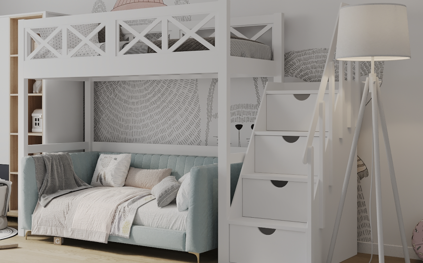 Кровать чердак Nordic 5