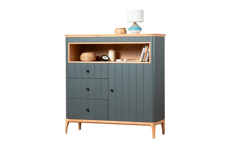 Комод Грета №35 комбинированный, с открытой нишей