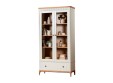 Шкаф книжный Грета №11 двухдверный застекленный с ящиком