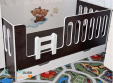 Низкая кровать с высоким бортиком Сказка (цветная) ДС-10/2