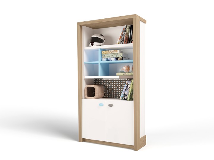 Стеллаж широкий MIX (розовый или голубой)