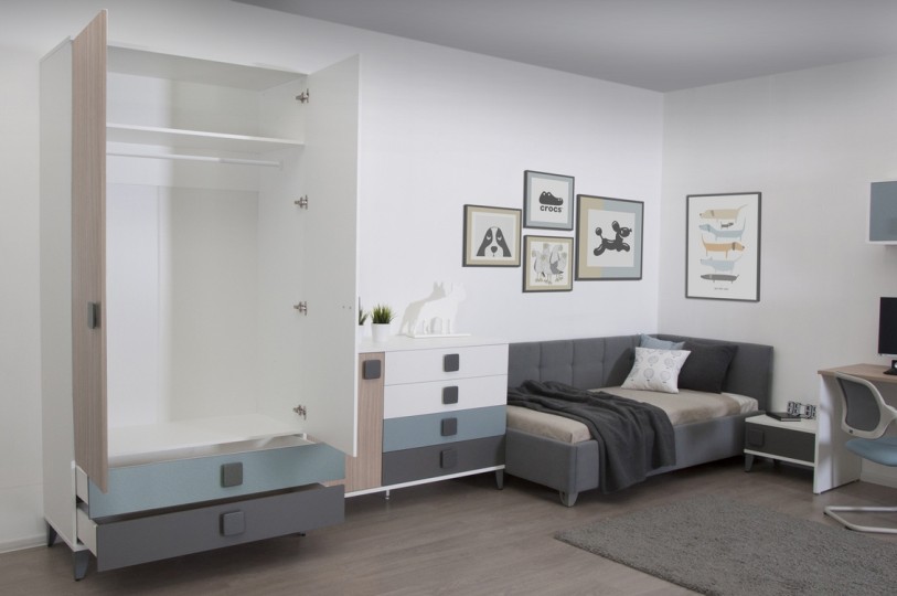 Шкаф двухстворчатый многофункциональный Ш2.М "Димика" Шкаф двухстворчатый многофункциональный Ш2.М "Димика"